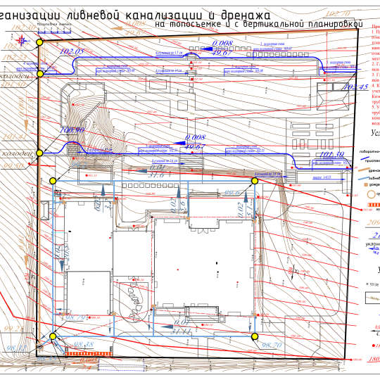 Проект дренажа и ливневого водоотвода участка